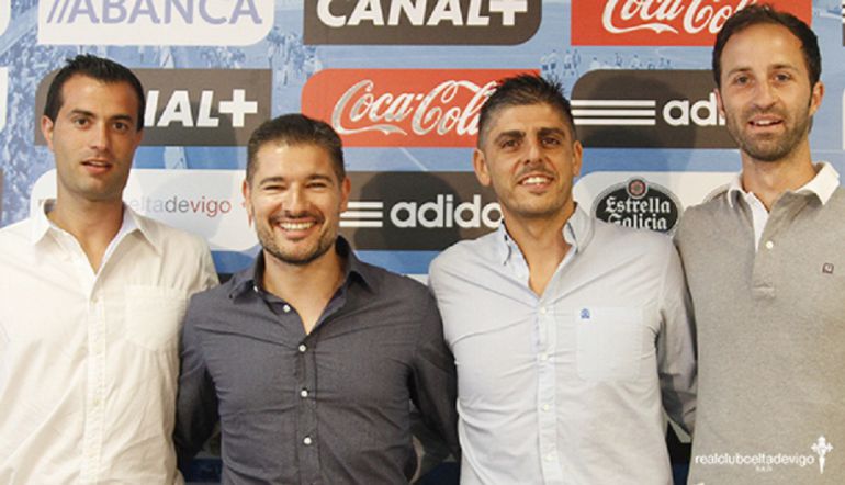 García Bayón junto a técnicos de la cantera del Celta García Bayón junto a técnicos de la cantera del Celta