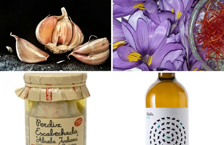 Ajo, azafrán, perdices escabechadas y vino blanco, premios de Cuenca en el concurso Gran Selección 2017. Ajo, azafrán, perdices escabechadas y vino blanco, premios de Cuenca en el concurso Gran Selección 2017.