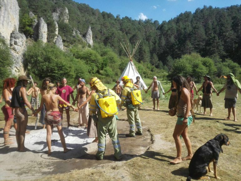 Se levanta el campamento ilegal del Alto Tajo Se levanta el campamento ilegal del Alto Tajo