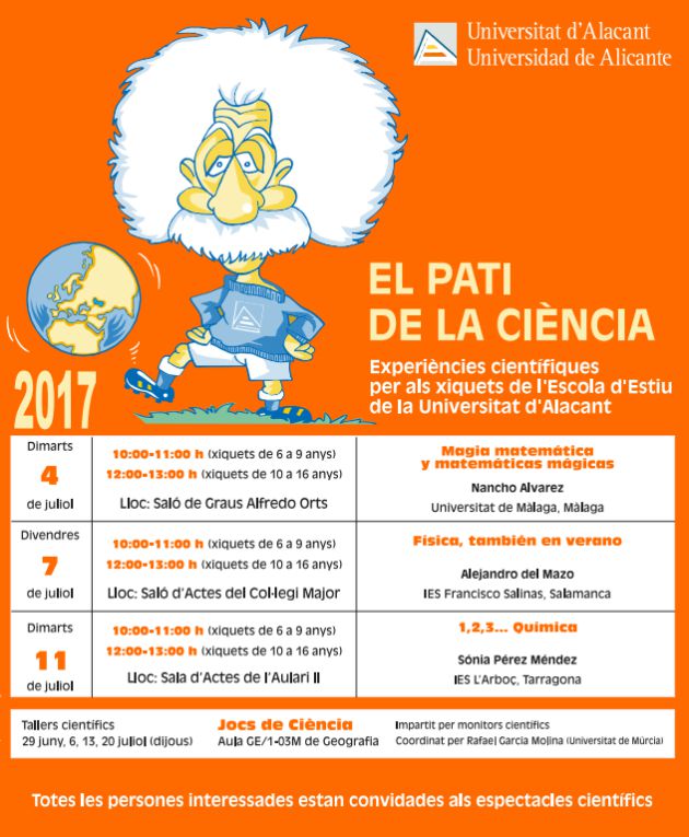 Cartel del Pati de la Ciència 2017 Cartel del Pati de la Ciència 2017
