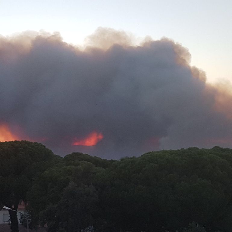 La mano del hombre se perfila como causa del incendio de Riotinto La mano del hombre se perfila como causa del incendio de Riotinto