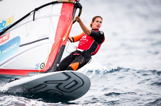 La windsurfista Marina Alabau. La windsurfista Marina Alabau.