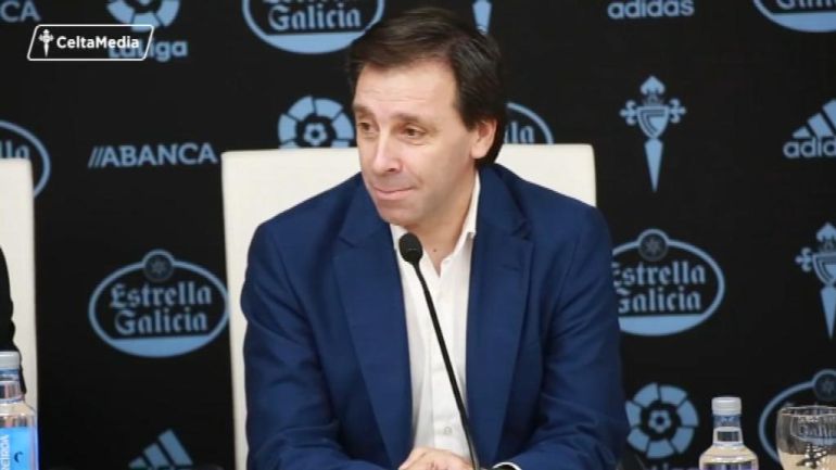 Felipe Miñambres ante los medios en un momento de la presentación de Jozabed Felipe Miñambres ante los medios en un momento de la presentación de Jozabed