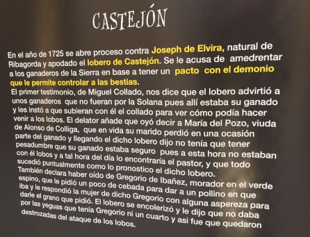 Reseña sobre el lobero de Castejón en el Museo de las Brujas de Córcoles. Reseña sobre el lobero de Castejón en el Museo de las Brujas de Córcoles.