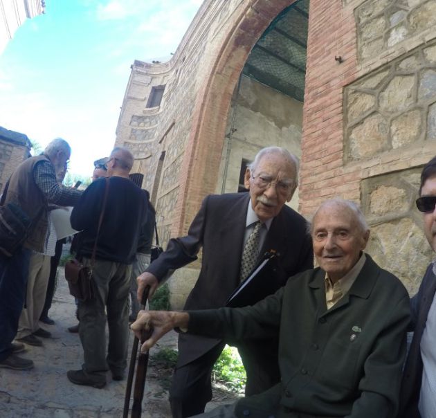 Junto a José Castaño, con el que estuvo encarcelado en la prisión de Murcia Junto a José Castaño, con el que estuvo encarcelado en la prisión de Murcia