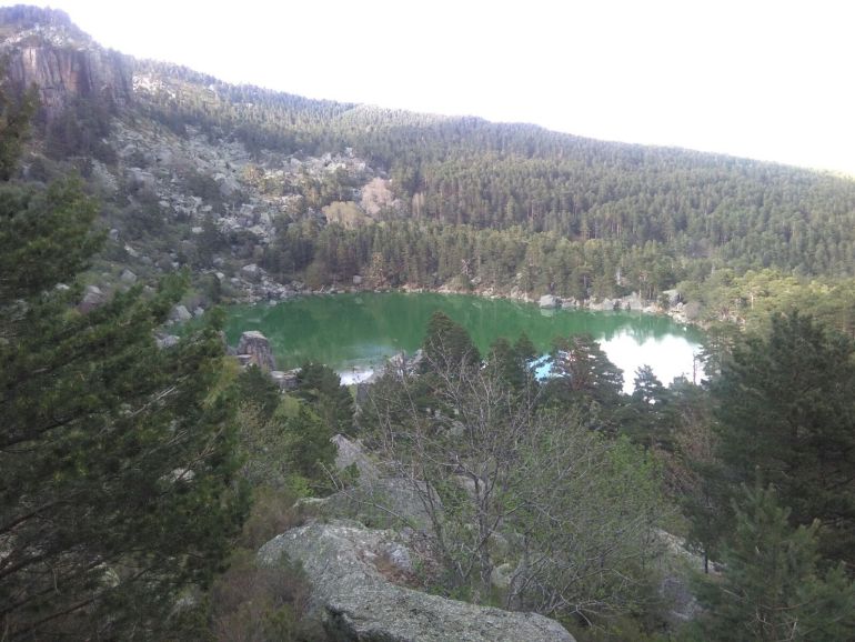 La Laguna Negra presenta un marcado color verde. La Laguna Negra presenta un marcado color verde.