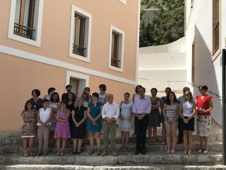 El minuto de silencio del Ayuntamiento de Ibiza El minuto de silencio del Ayuntamiento de Ibiza