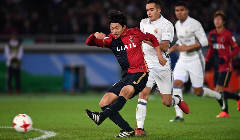 Shibasaki anotaba así el primero de los dos goles que le marcó al Madrid en la última final del Mundial de Clubes de la FIFA Shibasaki anotaba así el primero de los dos goles que le marcó al Madrid en la última final del Mundial de Clubes de la FIFA