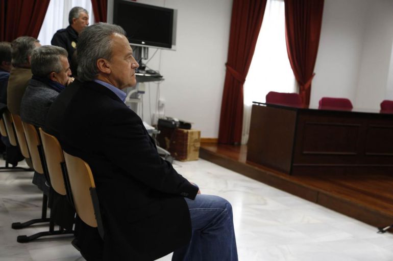 Imagen de Pedro Pacheco en el juicio por la venta de suelo de la antigua estación de autobuses de Jerez Imagen de Pedro Pacheco en el juicio por la venta de suelo de la antigua estación de autobuses de Jerez