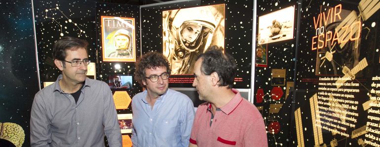 Sande en la apertura de la exposición Sande en la apertura de la exposición