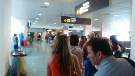 La huelga de seguridad en el aeropuerto comienza a notarse La huelga de seguridad en el aeropuerto comienza a notarse