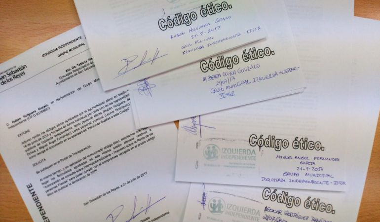 Solicitud de II Sanse del código ético Solicitud de II Sanse del código ético