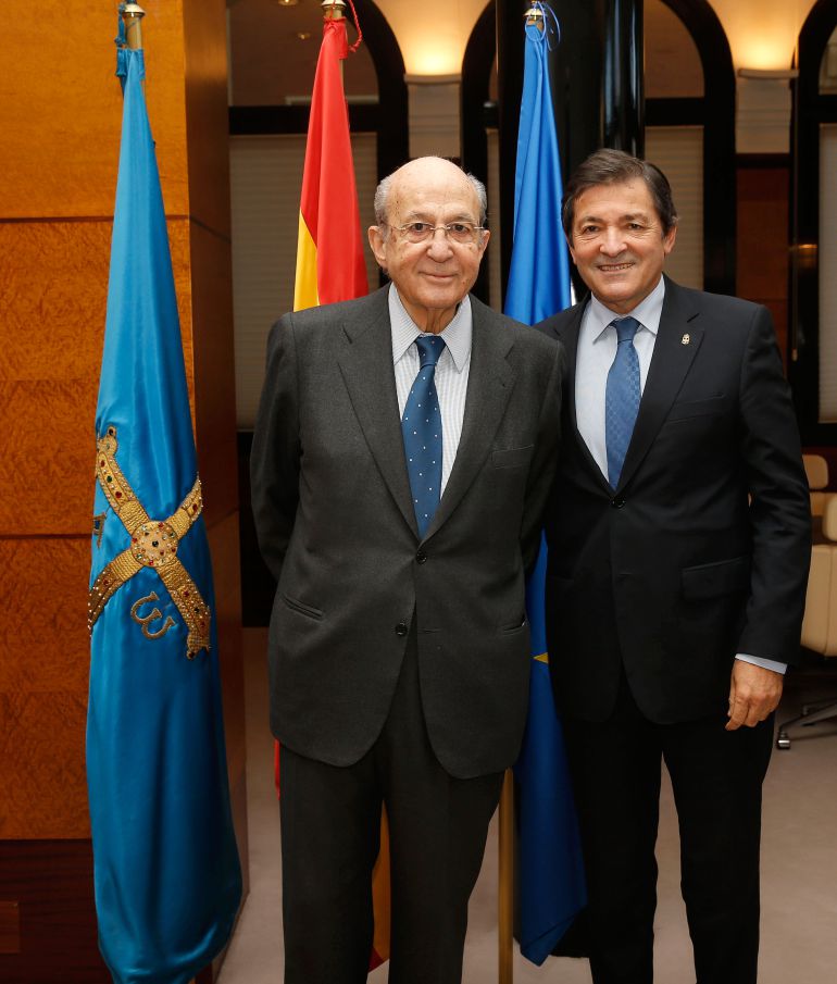Plácido Arango, en una reciente visita a Asturias, con el presidente del Principado, Javier Fernández Plácido Arango, en una reciente visita a Asturias, con el presidente del Principado, Javier Fernández