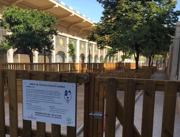 La zona para perros de Abastos La zona para perros de Abastos