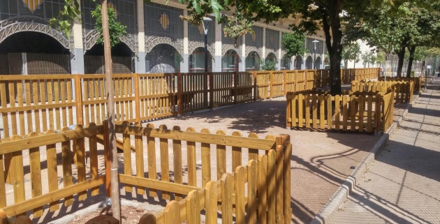 La zona para perros de Abastos La zona para perros de Abastos