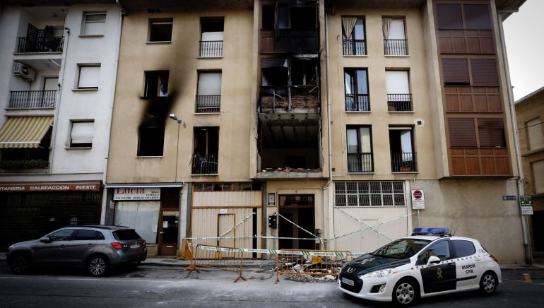 Incendio en una vivienda en Puente la Reina Incendio en una vivienda en Puente la Reina