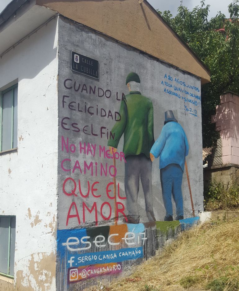 Una historia llena de ternura en las paredes de Ciñera Una historia llena de ternura en las paredes de Ciñera