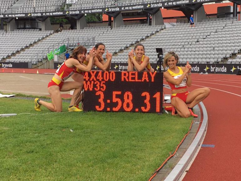 Carolina García, medalla de oro en el relevo 4 x 400 Carolina García, medalla de oro en el relevo 4 x 400