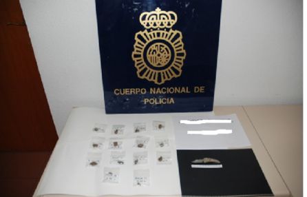 Material incautado en Úbeda Material incautado en Úbeda