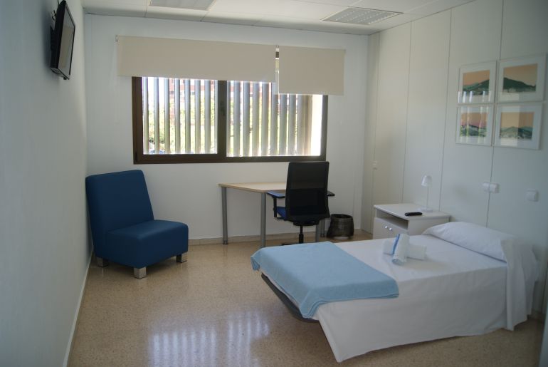 Una de las habitaciones de la residencia Una de las habitaciones de la residencia