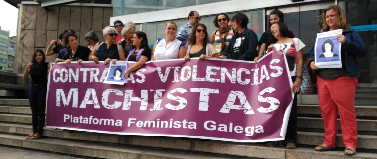 Concentración en A Coruña en apoyo a Juana Rivas Concentración en A Coruña en apoyo a Juana Rivas
