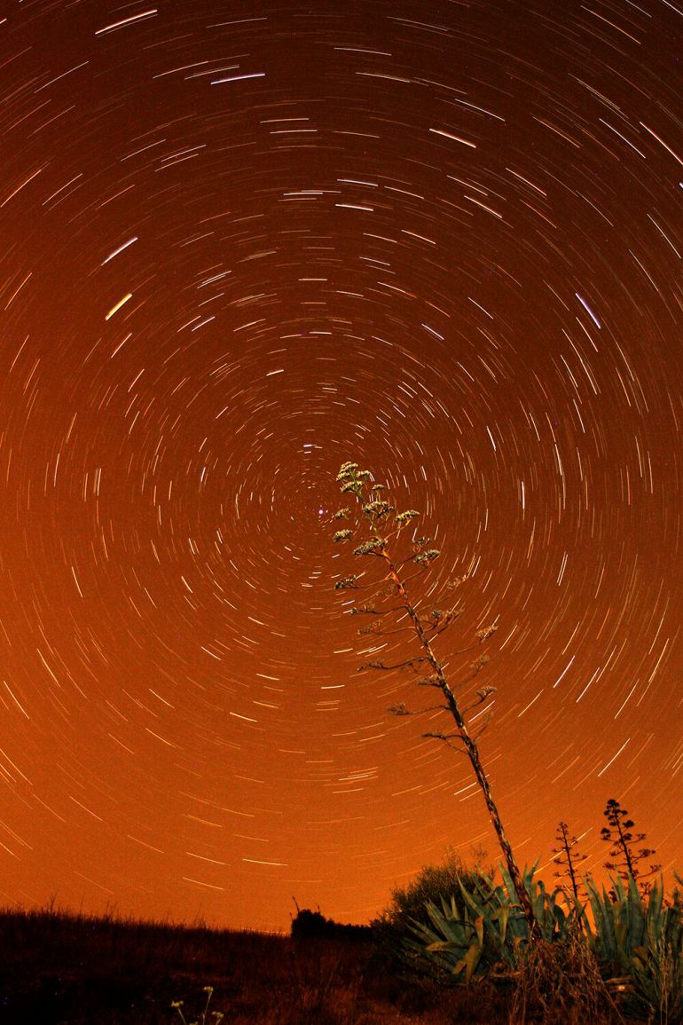 Fotografía circumpolar desde la Cantera de Los Frailes en Cabra Fotografía circumpolar desde la Cantera de Los Frailes en Cabra