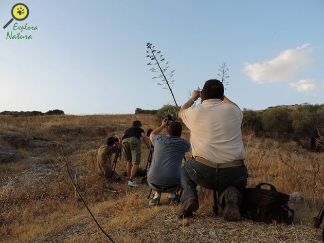 Fotógrafos y aficionados haciendo pruebas previas al taller de fotografía astronómica Fotógrafos y aficionados haciendo pruebas previas al taller de fotografía astronómica