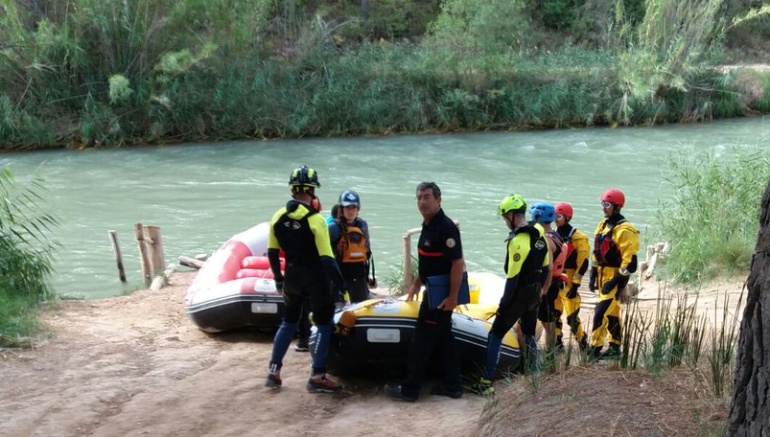 Operativo de rescate en el río Cabriel Operativo de rescate en el río Cabriel