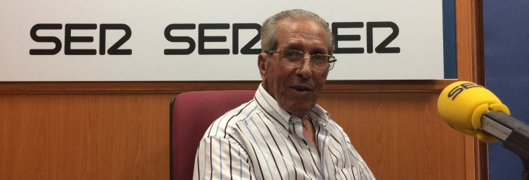 Federico Martín Bahamontes, en los estudios de SER Toledo Federico Martín Bahamontes, en los estudios de SER Toledo