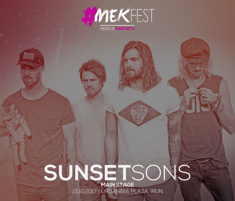 Sunset Sons, primer cabeza de cartel del #Mekfest