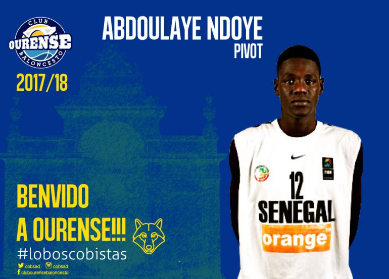Abdouleye Ndoye, pívot internacional senegalés, nuevo fichaje del Club Ourense Baloncesto Abdouleye Ndoye, pívot internacional senegalés, nuevo fichaje del Club Ourense Baloncesto