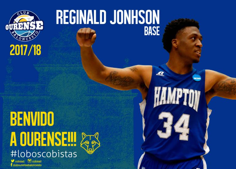 Reginald Jonhson, nuevo base del Club Ourense Baloncesto. El base estadounidense, frimó por el equipo ourensano por una temporada Reginald Jonhson, nuevo base del Club Ourense Baloncesto. El base estadounidense, frimó por el equipo ourensano por una temporada