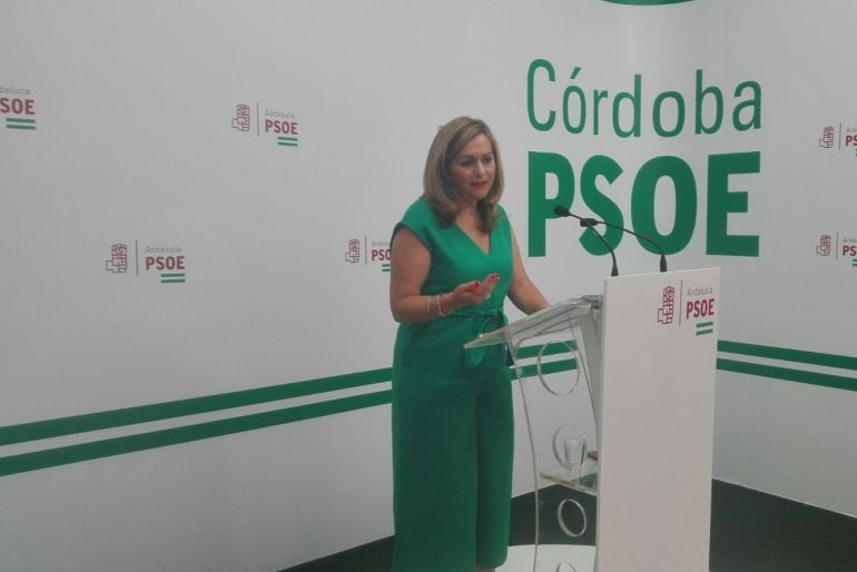 María Jesús Serrano en rueda de prensa. María Jesús Serrano en rueda de prensa.