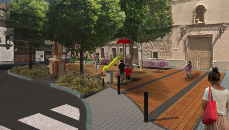 Así quedará el parque infantil de Benifaraig Así quedará el parque infantil de Benifaraig