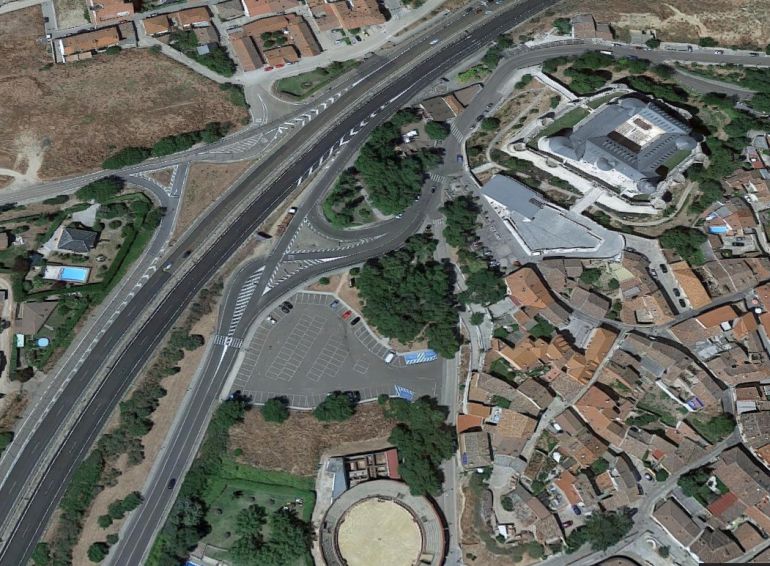 Vista de la autovía en Simancas Vista de la autovía en Simancas