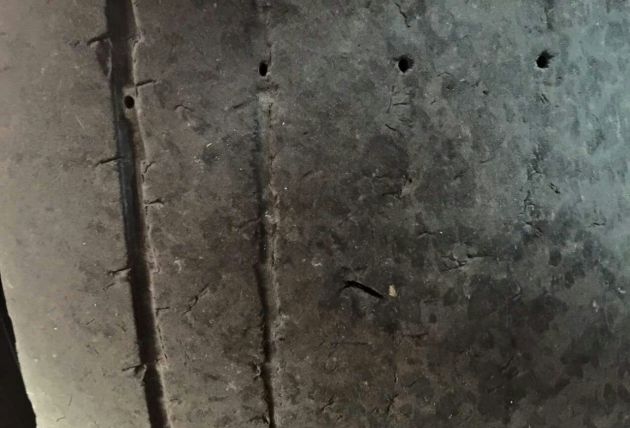 Imagen de una de las ruedas afectadas Imagen de una de las ruedas afectadas