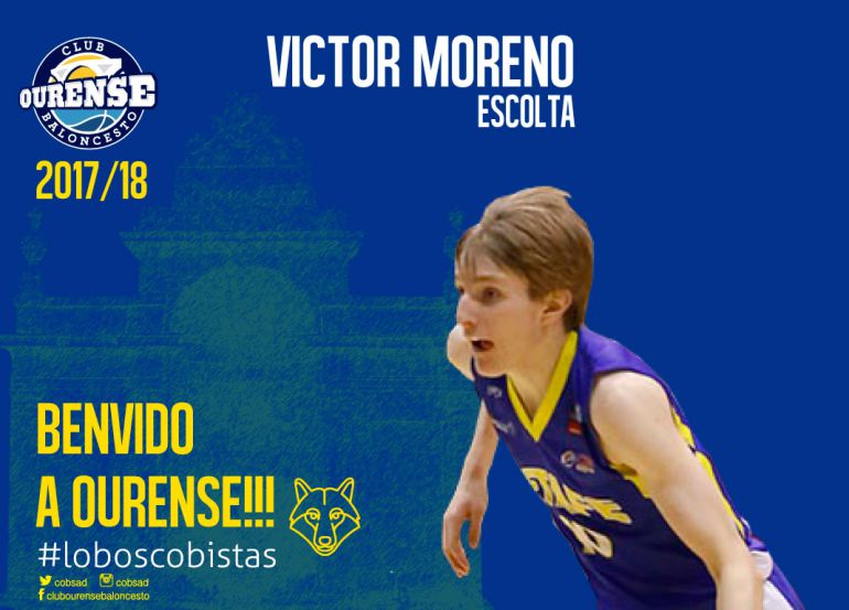 Víctor Moreno, escolta, cedido del Fuenlabrada al Club Ourense Baloncesto Víctor Moreno, escolta, cedido del Fuenlabrada al Club Ourense Baloncesto
