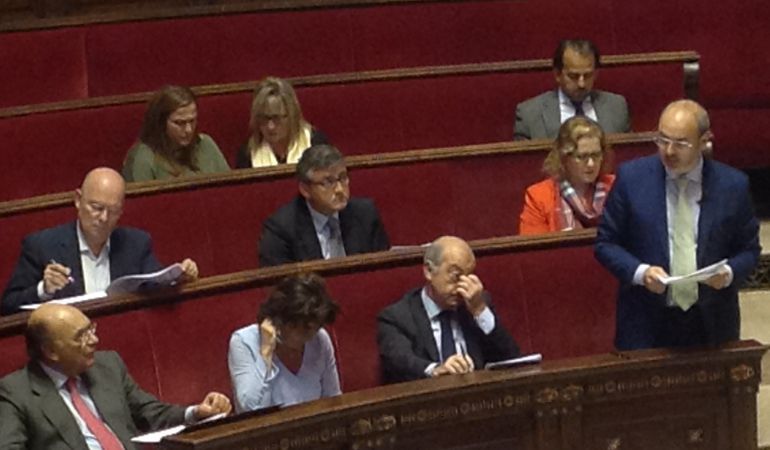 Eusebio Monzó, portavoz del PP, en un pleno del ayuntamiento Eusebio Monzó, portavoz del PP, en un pleno del ayuntamiento