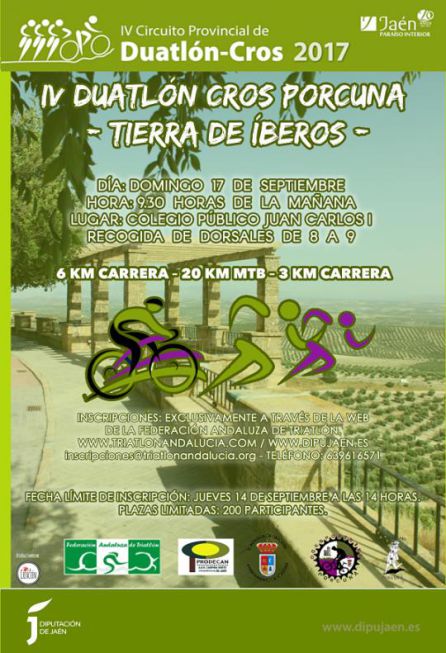 Cartel del IV Duatlón Cros Porcuna Cartel del IV Duatlón Cros Porcuna