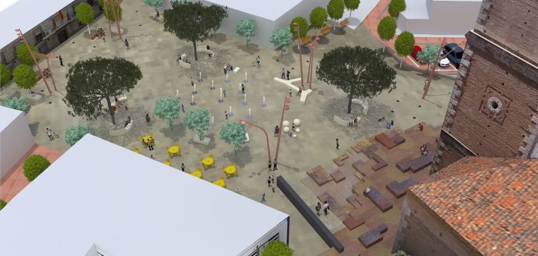 Así quedará a Plaza de la Constitución de Meco tras las obras Así quedará a Plaza de la Constitución de Meco tras las obras