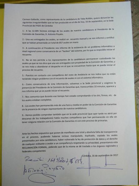Escrito que dirigirán al comité Federal Escrito que dirigirán al comité Federal
