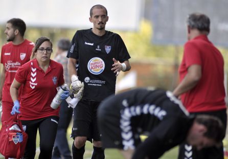 Facundo en el momento de ser cambiado tras lesionarse Facundo en el momento de ser cambiado tras lesionarse