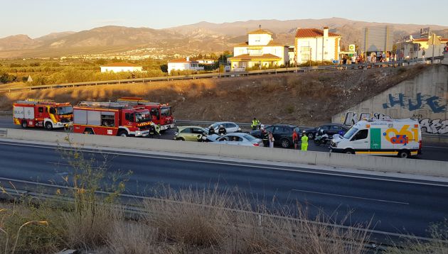 Accidente múltiple en la A-44 Accidente múltiple en la A-44
