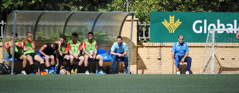 El técnico del San José Obrero, Toño Taravilla El técnico del San José Obrero, Toño Taravilla