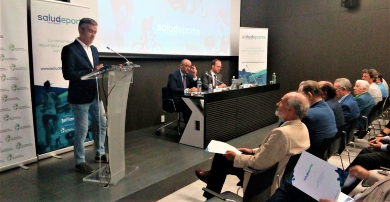 Un momento de la presentación de Salud+deporte. Un momento de la presentación de Salud+deporte.