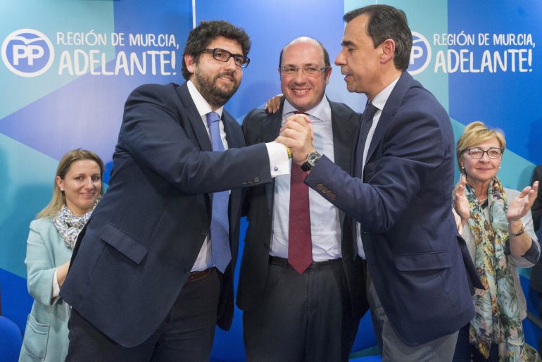 Imagen tomada el día de la dimisión de PAS, con la visita de Martínez Maíllo a Murcia. Imagen tomada el día de la dimisión de PAS, con la visita de Martínez Maíllo a Murcia.