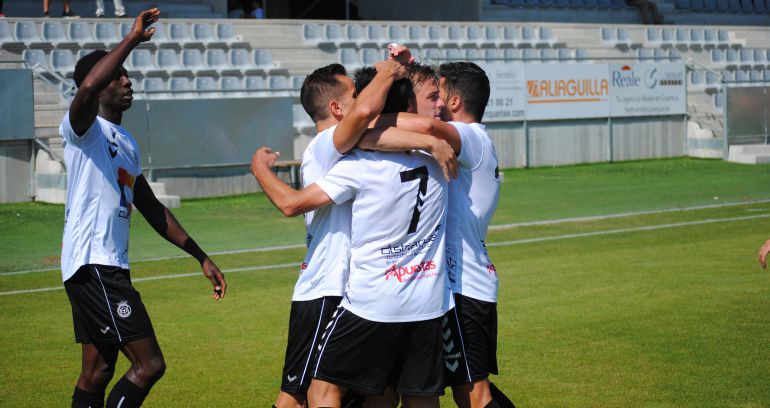 Los jugadores del Conquense celebran un tanto Los jugadores del Conquense celebran un tanto