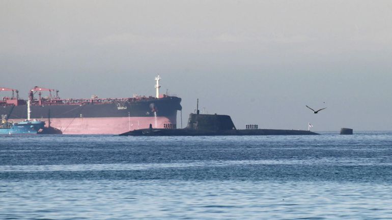 Un submarino nuclear llega a Gibraltar Un submarino nuclear llega a Gibraltar