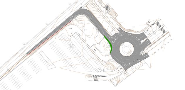 Plano del nuevo acceso al polígono La Dehesa Plano del nuevo acceso al polígono La Dehesa