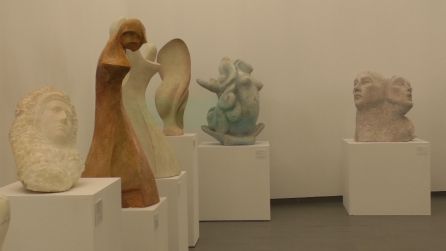 Algunas de las esculturas donadas por el artista artista Miguel Fuentes del Olmo, catedrático emérito de la Universidad de Sevilla y Medalla de Andalucía Algunas de las esculturas donadas por el artista artista Miguel Fuentes del Olmo, catedrático emérito de la Universidad de Sevilla y Medalla de Andalucía